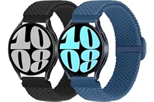 WNIPH Compatible con Samsung Galaxy Watch 4/5/6 Correa/Watch 4 Classic Strap/Watch 5 Pro Strap/Watch 6 Classic Strap/Watch 4 LTE/Active 2/Watch 3/Gear Sport/Gear S2, reemplazo trenzado ajustable