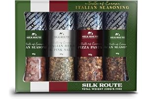 Silk Route Spice Company Italian Spice Journey Gift Set (4 x 100 ml Grinders)
