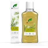 Dr Organic Tea Tree Toothpaste 100ml &amp; Mouthwash 500ml - Alcohol-free, Natural, Bad Breath &amp; Healthy Gums, Paraben &amp; SLS, Veg