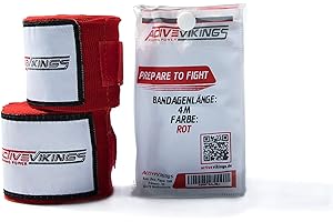 ActiveVikings Vendas de boxeo de 4 m con cierre de velcro, ideales para cualquier tipo de deportes de lucha, kickboxing, Jiu Jitsu Muay-Thai MMA