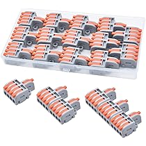 XALXMAW 40-delige elektrische stekkerset met hendel, kleine compacte draadverbindingsklem met hendel, kan vrij worden gecombineerd XALXMAW 40-delige elektrische stekkerset met hendel, kleine compacte draadverbindingsklem met hendel, kan vrij worden gecombineerd