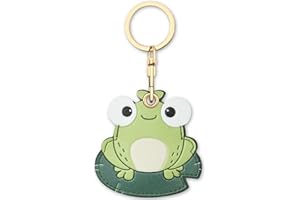 AXFEE Airtag Porte Clé, Mignon PU Étuis pour Apple AirTag, Portable Key Finder pour Clés Enfants Animaux de Compagnie, [ Porte- Clés Contrôle d'Accès] (Airtag Non Inclus)