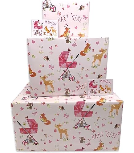 Twizler Nieuwe Baby Kaart met Baby Beer Cub en Woodland Dieren - Nieuwe Baby Jongen Kaart - Nieuwe Baby Meisje Kaart - Gefeliciteerd Kaart - Leuke Kaart - Nieuwe Baby Geschenken