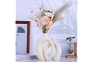 XIAOMAGG Set di 2 vasi in ceramica Stile bohémien Decorazione moderna per la casa Cena nuziale Festa Soggiorno Ufficio Camera da letto Centrotavola Regalo per una coppia