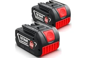 BONADGET 2X Batterie de Rechange pour Bosch Batterie 18V 8000mAh Li-ION Batterie d'outils pour Bosch 18V BAT618 BAT618G BAT619 BAT619G BAT610G BAT610 BAT609 BAT609G BAT612 BAT622