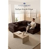 Sofya K&uuml;&ccedil;&uuml;k K&ouml;şe | Aktivite Koltuğu | Oyun Koltuğu | S&uuml;nger Koltuk | Sinema Koltuğu. 180x180 CM (Kahverengi)