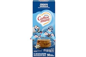 NESTLÉ Coffee-Mate French Vanilla Creamer.375 oz, 50 Creamers/Box, Sold as 1 Box