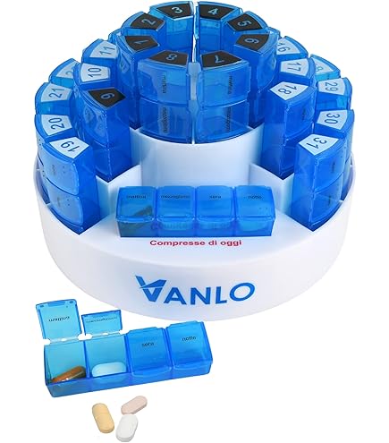 Organizer Mensile Per Pillole, 32 Scomparti Per I 31 Giorni - Foto 2