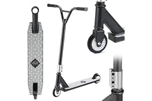 Sportana Monopattino Stunt Scooter Freestyle ABEC 9 Ruote in PU Manubrio a 360° Bambini Adulti