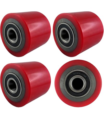 Ruote Per Transpallet WIKO - Poliammide 80x95 Mm - Capacità 600 Kg - Foro Asse 17 Mm - Con Cuscinetti A Sfera - Foto 4