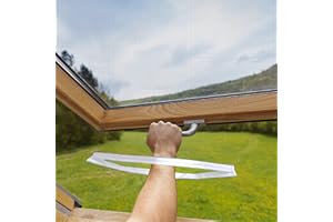 BKSAI Zamek błyskawiczny do moskitiery na okno dachowe, dostęp do okna, magnetyczny, "zrób to sam", otwór do przechodzenia do ochrony przed owadami, siatka na komary