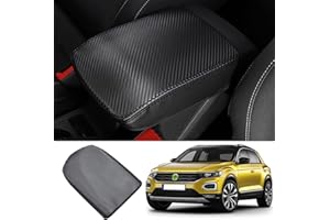 Ruiya Kompatibel mit VW T-Cross 2018-2024 Mittelarmlehne Abdeckung,Mittelkonsole Armlehnenbezug Armlehnen abdeckung T-Cross Mittelkonsole Armlehne Box Cover Mittelarmlehnenabdeckung T Cross Zubehör