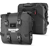 Rhinowalk Motosiklet sele &ccedil;antası, su ge&ccedil;irmez bagaj &ccedil;antası, hızlı kilitli motosiklet yan &ccedil;antası, 24 l x 2, &ccedil;oğu macera ve 