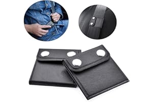 Newseego Ajustador de Cinturón de Seguridad, Posicionador de Correa de Cinturón Automotriz Clips de Seguridad Hombro y Cuello Universal, Ajustador de Cinturón de Seguridad del Vehículo