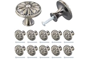 Jinlaili 10PCS Vintage Pomelli per Porta, 35MM Retro Pomolo per Mobile, Pomelli per Mobili, Maniglia per Armadietto, Manopole per Mobili da Cucina, Pomelli per Cassetti, Armadio Cassetto (B-Bronzo)