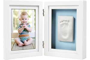 Pearhead Cadre de Bureau pour Empreinte de Bébé, Blanc