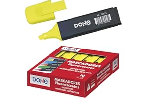 MTL Dohe - Caja de marcadores fluorescentes - 10 uds - Amarillo