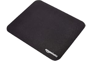 Amazon Basics Rectangular Gaming Mouse Pad, Standard, Black