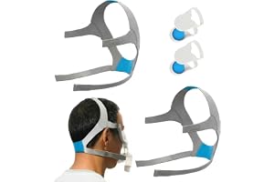 2 pack ersättningsremmar för CPAP-huvudsele, stabila mjuka remmar för ResMed AirFit F20 F30 N20. Säker passform CPAP-tillbehör, resmed f20 huvudsele & cpap f20 huvudsele för bekväm terapi.