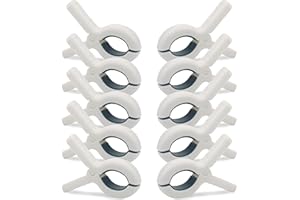 SZWLJ 10 mollette resistenti per stendere il bucato e sedie a sdraio, antivento, per sedie da spiaggia e piscina, mollette per asciugamani per sdraio e sdraio, morsetto grande antiscivolo (blu)
