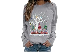 JokeLomple 2022 Sudadera NavideñA Mujer - Sudaderas Divertido Estampado De NavideñO Sudadera Personalizada Mujer Jersey Navideno Familia Jersey Navidad Barato Sweatshirt Suave Y Pullover Moda Top