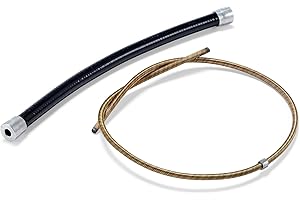 KNEESTER Pièce de Rechange Ensemble Arbre Moteur Ponceuse Girafe Compatible avec Flex WST 700 VV / 1000FV L'ensemble Contient Arbre d'entraînement et des Arbres Ponceuse à Long Cou Ponceuse de Plafond Murale