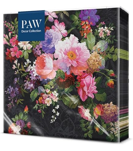 Lot De 20 Serviettes En Papier De Soie À 3 Plis