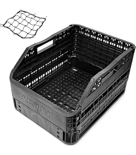 Faltbarer Fahrradkorb Hinten - Metallkorb Mit Wasserdichter Tasche