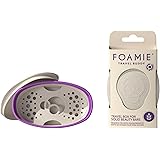 Foamie Portasapone da viaggio beige e viola Travel Buddy - Porta sapone solido sostenibile 100% impermeabile - Porta saponett