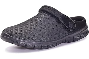 GAATPOT Unisex's Clogs Summer Slippers Slip On Garden Shoes Lightweight Mules,UK3-12