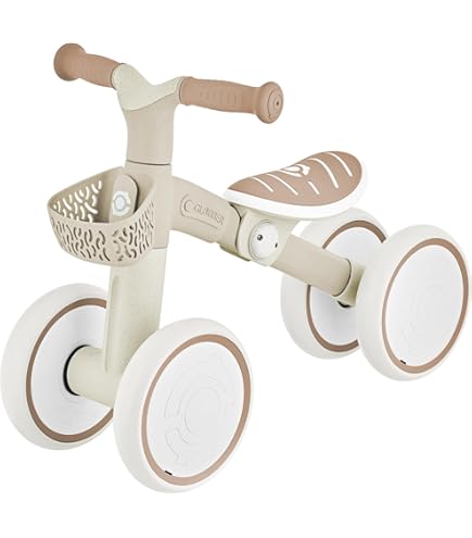 PUKY PUKYLINO Retro Rose, Indoor-Rutschfahrzeug Für Kinder Ab 1 Jahr Ergonomischer Sitz Sicherheitslenkergriffe Pulverbeschichtung Float Laufraeder