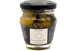 ‎LUSSIERO Lussiero Sommertrüffel Carpaccio Schwarze Trüffel Tartufo Trüffelscheiben Tuber Aestivum 45g