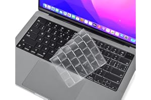 CaseBuy Housse de clavier de qualité supérieure pour MacBook Air 2024 2023 M2 M3 15" A2941 A3114, M2 M3 MacBook Air 13,6" A2681 A3113, MacBook Pro 14" A2442 A2779 A299 18 A2 992 A2485 A2780 A2991 M3