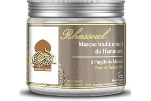 MAROC ARGAN Rhassoul en poudre - Argile Purifiante du Maroc 100% Naturelle et Hypoallergénique - Masque Peau et Cheveux - 250g