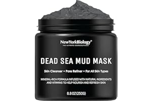 NEW YORK BIOLOGY THE ULTIMATE COSMECEUTICALS New York Biology Dead Sea Mud Mask for Face and Body | Spa Quality Pore Refiner for Oily Skin | Natural Skincare for Women & Men | Tighten Skin for A Healthier Complexion | 250 g