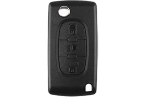 Energy 01 - Coque Clé Compatible Citroen C2 C3 C4 C5 C6 C8 Xsara Picasso Berlingo - compatible Peugeot 207 307 308 407 408 3008 5008 Partner 807 1007 - Fiat ULYSSE (3 BOUTONS - CITROEN, HU83 - CE0523)