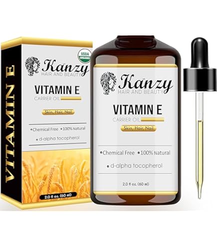 Kanzy Vitamin E Oil For Face & Skin 60ml - 100% Natural, Plant, Organic - View #3