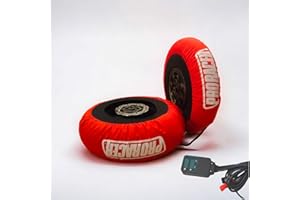 PRORACER Termocoperte per pneumatici da moto R17 120/70 e 180-200/5575 (80 gradi)