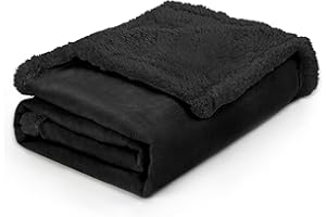 ‎KRITTER PLANET Kritter Planet Hundedecke Wasserdicht, Liebesdecke Sex Decke Wasserdicht, Waschbar Kuscheldecke Sofaschutz Tagesdecke für Sofa Autositz Couch Bett, M 75x125cm Klein Decke, Schwarz/Schwarz