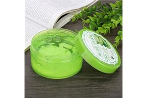 HURRISE 300G Gel D'Aloe Vera Bio,Hydratant Pour Le Visage Peau Abîmée,Soulage Les Cicatrices D'Acné Et Les Rougeurs,Stockage Sec Pour Et Peau Rugueuse Brûlée Par Le