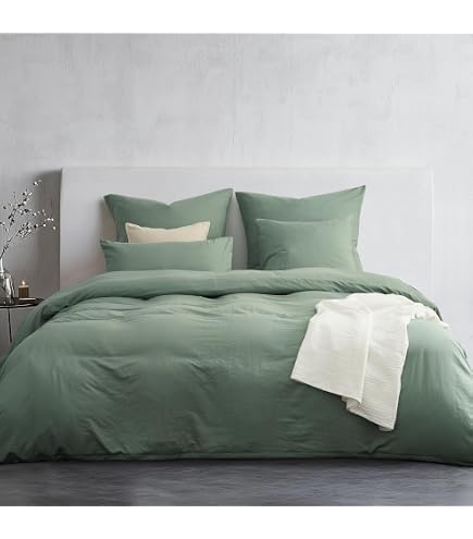 Lanqinglv Set Di Biancheria Da Letto 135 X 200 Cm, 4 Pezzi, Bianco
