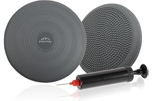 EVEREST FITNESS Cojín de aire, relleno de aire, diámetro de 33 cm, incluye bomba de aire, cojín de equilibrio, cojín de entrenamiento, cojín de asiento y respaldoEVEREST FITNESS Cojín de aire, relleno de aire, diámetro de 33 cm, incluye bomba de aire, cojín de equilibrio, cojín de entrenamiento, cojín de asiento y respaldo