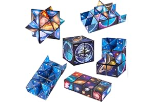 LiRiQi Magiczna Nieskończona Kostka 2 w 1 - Gwiaździste Niebo, Puzzle 3D dla Dzieci i Dorosłych, Zabawka Antystresowa, Kreatywna Łagodząca Stres i Niepokój