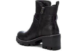 REFRESH - Botín cierre de cremallera para mujer, color: negro, talla: 39