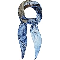 Desigual Quadratisches Halstuch – Mit Blumen- Und Marmormuster, Aus Satinstoff, Ca. 70x70 Cm – Stylisches Accessoire