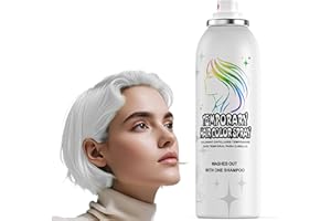 HIESGIE Spray temporal para el cabello blanco plateado, lavable, fórmula suave, no pegajosa, alternativa instantánea para el tinte de cabello para adultos, Halloween, disfraz, maquillaje de fiesta, cosplay