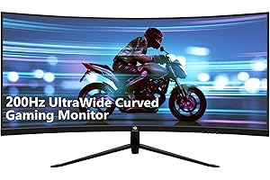 Z Z-EDGE Z-Edge Monitor Gaming Curvo 30'' 200 Hz, 1ms MPRT, 2560x1080, FreeSync, Pantalla PC Ultra Ancho 21:9 con HDMI Cable, Inclinación Ajustable, 1500R, 300cd/m², 2* HDMI2.0 &DP1.2, RGB, VESA 100 * 100mm