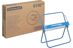Kimberly-Clark Professional 6146 Distributeur d’Essuyeurs en large rouleau mural et sur pied – Bleu