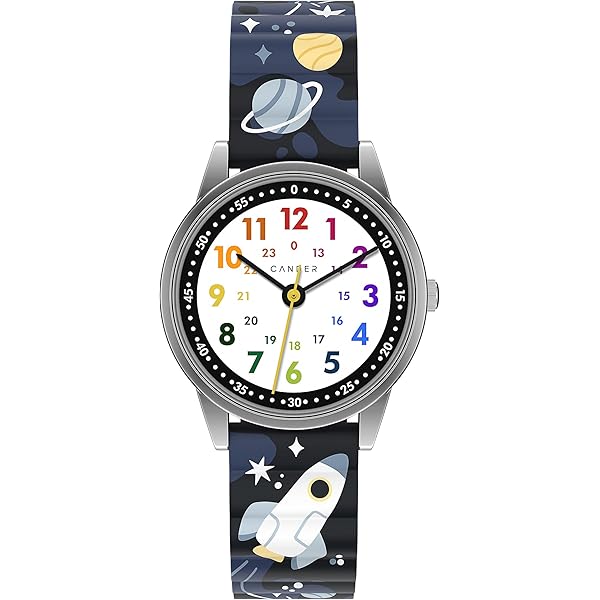 Cander Berlin MNA 0430 E kinderhorloge klittenbandsluiting magneet polshorloge kinderen meisjes 3 ATM waterdicht leerhorloge analoog leren eenhoorn roze