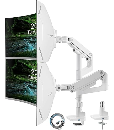 IMtKotW monitor mount 3 monitors for 17-27 inch flat & curved screen, vesa 75 x 75 100 x 100 3
